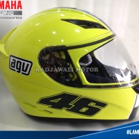 HELM AGV ROSSI SELEB R8 YELLOW GO 46 K3 (OFFICIAL) ASLI YAMAHA