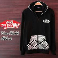 Jaket Sweater Hoodie Jaket Zipper | Jaket Vans Batik warna Black