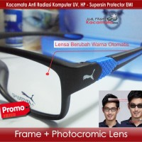 Jual Kacamata + Lensa Photocromic Minus | Frame Kotak Vintage | Baca Korea Murah