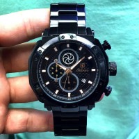 JAM TANGAN PRIA/COWOK MERK TETONIS ORIGINAL FULLBLACK SPORT