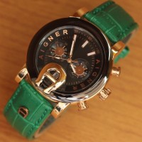 Jam Tangan Wanita Aigner Green Leather Kw Super Berkualitas