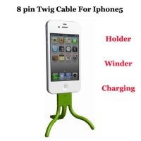 Twig Tripod Ultra Portable Lightning Cable for iPhone 5/5s/SE - Blue