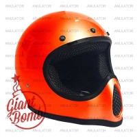 Helm Cakil Vespa Motocross Replika Bell Moto3 moto4 moto 3/4 Orange