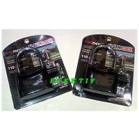 Gembok Alarm Kinbar Hitam Ring Panjang (12 cm)