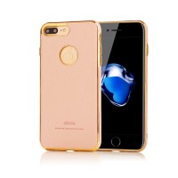 Jual CASING EHOLO LEATHER/KULIT IPHONE 7/7 PLUS SOFT BACK COVER CASE *IPAKY Murah
