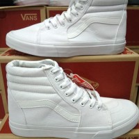 Sepatu Vans Sk8 full White/Putih Hi Waffle Premium Quality
