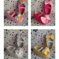Jual Sepatu Bayi Prewalker Perempuan Glitter Pita Murah