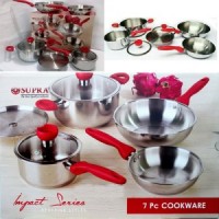 Jual Panci Supra Stainless Steel Impact Series 1 Set 7 Pcs