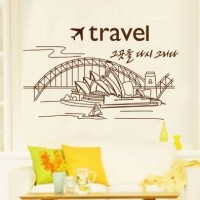 ... harga Sydney Opera House JM8346 - Stiker Dinding / Wall Sticker (50x70) Tokopedia.