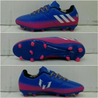 Sepatu Bola Adidas Messi.16 Biru-Pink list Putih Grade Ori