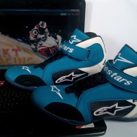 sepatu drag alpinestar lite blue