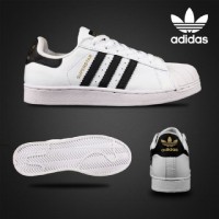 SEPATU ADIDAS SUPERSTAR WOMEN PUTIH HITAM MADE IN VIETNAM 100% IMPORT