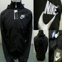 Jaket Parasut Nike Windrunner Full Black | Jaket Sauna Run Sport