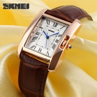 Jual JAM TANGAN WANITA CEWEK ORIGINAL ANTI AIR MURAH KULIT KOTAK SKMEI Murah
