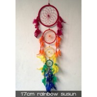 Jual Dreamcatcher - Dream Catcher Rainbow 17CM Susun Murah