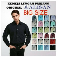 Jual KEMEJA LENGAN PANJANG REGULER, BIG SIZE 16,5-17,5 ORIGINAL ALISAN Murah