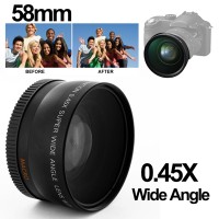 Super Wide Angle Lens with Macro 58mm for Canon - Black