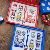 PAKET POWERBANK HELLO KITTY DAN DORAEMON +TONGSIS MINI+ TOUCH