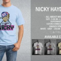 Kaos Nicky Hayden 01 T-Shirt Raglan Distro Moto GP Racing