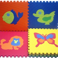 Jual Karpet Evamat 30cm x 30cm Gambar Aneka Hewan Murah