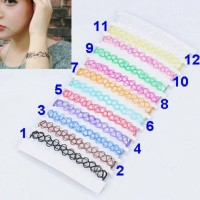 Jual CHOKER BRACELET GELANG TATTOO TATO WARNA NYLON KOREA DOUBLE STRAND Murah