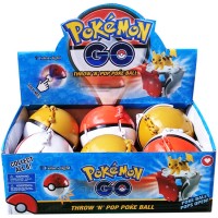 Jual Kado Mainan Anak Figur Pokemon THROW AND POP POKEBALL WITH LIGHT Murah