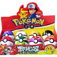 Jual Kado Mainan Anak Figur Pokemon POKEBALL 8 CM + FIGURINE 1PC (1 BOX 8PC Murah