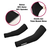 Jual Manset Lengan Tangan Shimano Hitam - Manset Olahraga | Sepeda | Bola Murah
