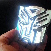 Jual Emblem Transformers Autobots/ Lambang Transformer Autobot Otobot Chrom Murah