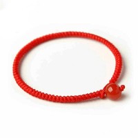 Jual Chinese Lucky Red String Bracelet Charm Onyx Stone Men Women Couple Murah