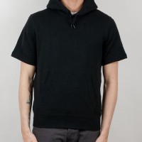 Jual Jaket / Hoodie / Sweater Polos Lengan Pendek - Hitam Murah