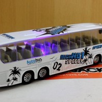Jual Diecast Miniatur Replika Bis warna Putih / Bis Mania / Om Telolet Om Murah