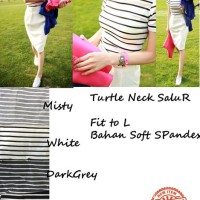 Harga jual pakaian wanita turtleneck salur atasan wanita tshirt | antitipu.com Harga jual pakaian wanita turtleneck salur atasan wanita tshirt | antitipu.com