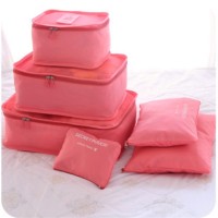 Jual 6in1 Set Tas Travel Bag in Bag Storage Baju Celana Kopor Koper Luggage Murah