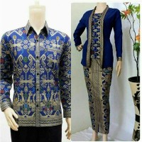 Jual BAJU BATIK COUPLE SARIMBIT GAMIS SERIUS PANJANG SERAGAM PESTA/HIJAB Murah
