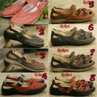 Jual sandal sepatu wanita kickers women coklat Murah