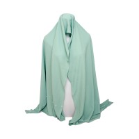 Jilbab Cantik Hijau Tosca Wepe Button By Wahyu Puspita Rini UN