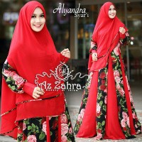 Baju Gamis/ baju muslim / pakaian wanita Alyandra Syari by AzZahra