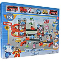 Mainan Anak Track Robocar Poli TRANSFORMABLE ROBOT TRACK POLI 660-193