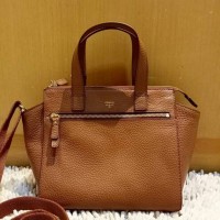 JUAL TAS FOSSIL TESSA SATCHEL BROWN ORIGINAL ASLI
