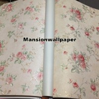 Jual Wallpaper Dinding Bunga Shabby Chic Rose Murah