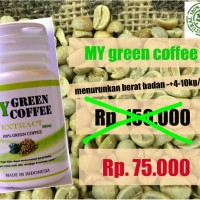 Jual My green coffee bean/ kopi hijau kapsul wamena/ papua supplement diet Murah