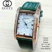 Jam Tangan Wanita Gu Cci AR210, Warna Hijau / Green OrangeFashion