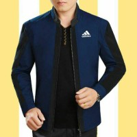 Jual Jaket Pria Trend Line ADIDAS Navy Black Murah