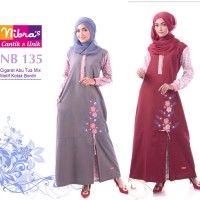 Baju Gamis Murah Bahan Katun Nibras NB 135