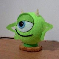 Lampu Hias / Tidur Mike (Monster Inc) dari Kayu & Benang