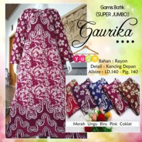 Jual LONGDRESS JUMBO BUSUI GAURIKA/ DASTER MURAH/ GROSIR BATIK PEKALONGAN Murah