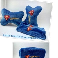 Jual bantal mobil superman (bantal, bantal mobil, car set, bantal superman, Murah