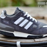 Sepatu Adidas ZX750 Abu List Putih