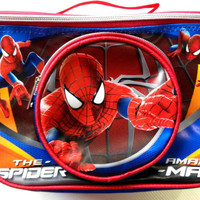 Jual Lunch Bag / Tas Bekal Kotak Spiderman LBK08S (Jinjing & Selempang) Murah